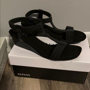 Alfani Women's Black Sandals